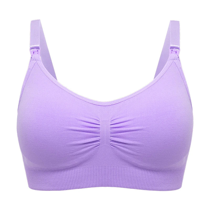 Soutien-gorge d'allaitement grande taille de haute qualité, respirant, sans coutures, push-up, idéal pour les femmes allaitantes.
