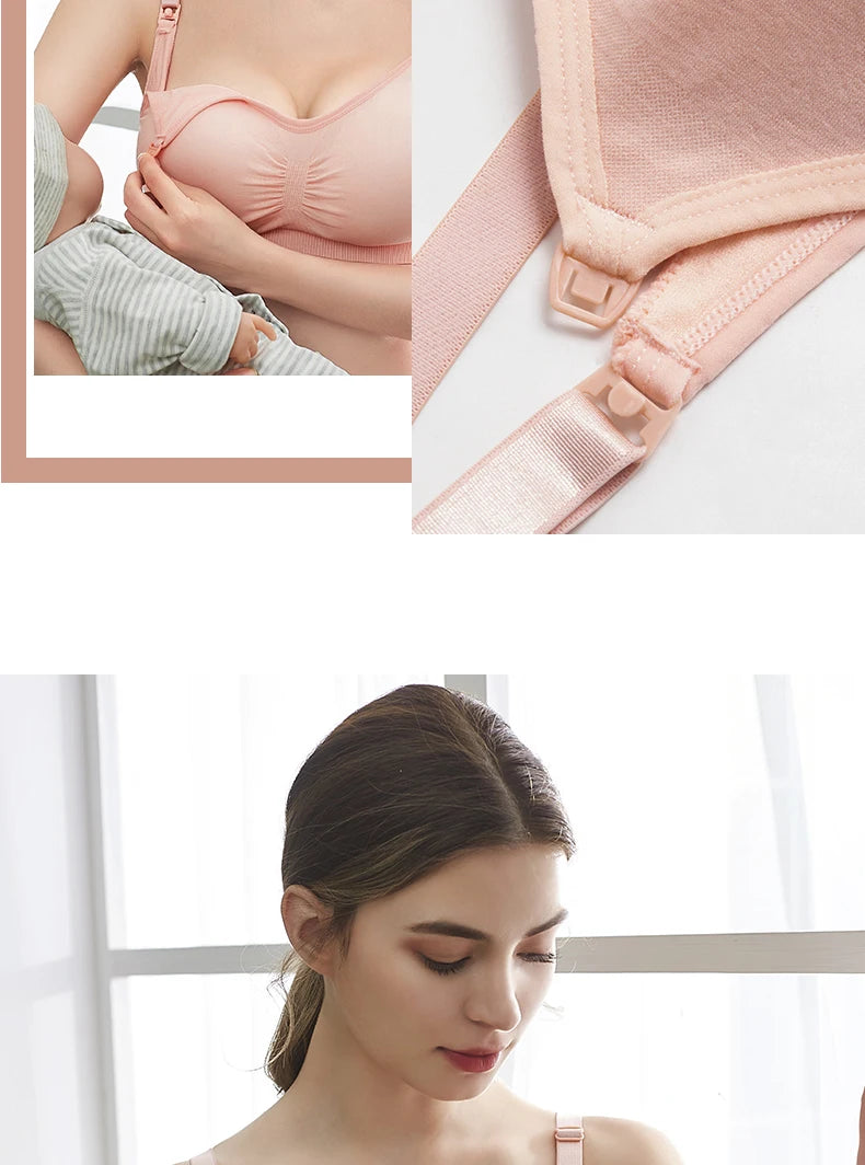 Soutien-gorge d'allaitement grande taille de haute qualité, respirant, sans coutures, push-up, idéal pour les femmes allaitantes.