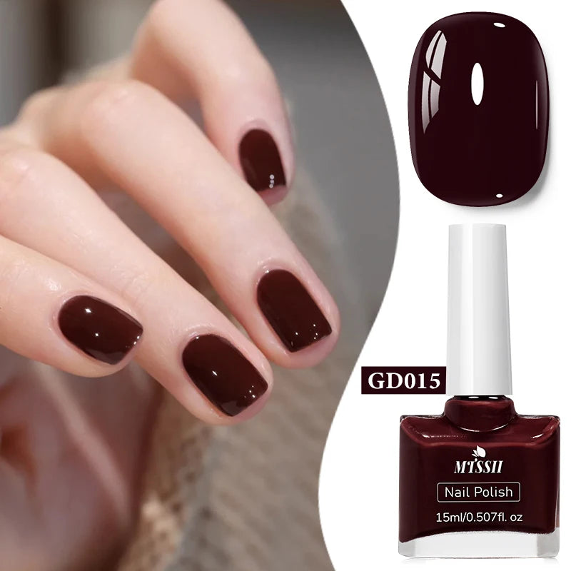 15ml Water-Based Nail Polish 40 Colors Long Lasting Quick Drying No Need of Lamp to Cure Nail Supplies Vernis for Nails Manicure