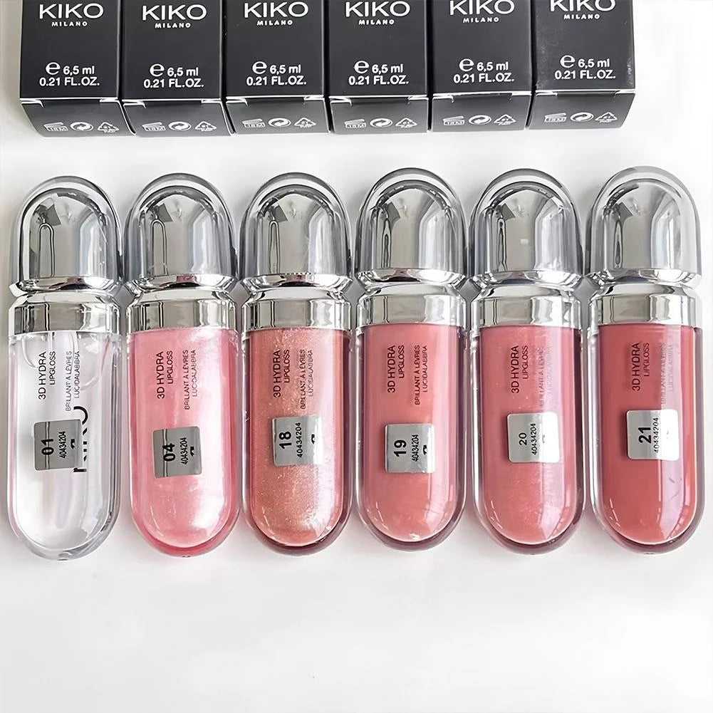 Kiko 3D Hydra LipGloss Blush waterproof longue tenue Maquillage scintillant Gloss à lèvres Brun Rose Mauve nacré