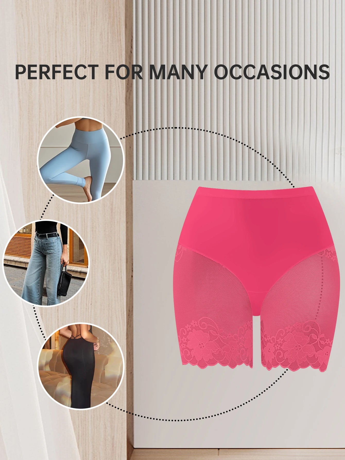 Lot de 2 culottes shorty transparentes pour femmes - Confortables, taille mi-haute, respirantes, ne roulent pas, idéales pour les soirées en amoureux et au quotidien