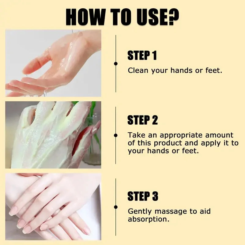 Crème anti-dessèchement pour les pieds et les mains fendillés au curcuma et au venin d'abeille, soin réparateur pour éliminer les peaux mortes des pieds et des mains (50 g).