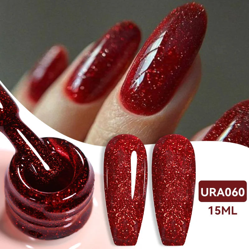 Vernis gel semi-permanent UR SUGAR 15 ml, couleur blanc laiteux translucide, effet gelée, UV, semi-permanent, pour nail art, à dissoudre. Dernière tendance.