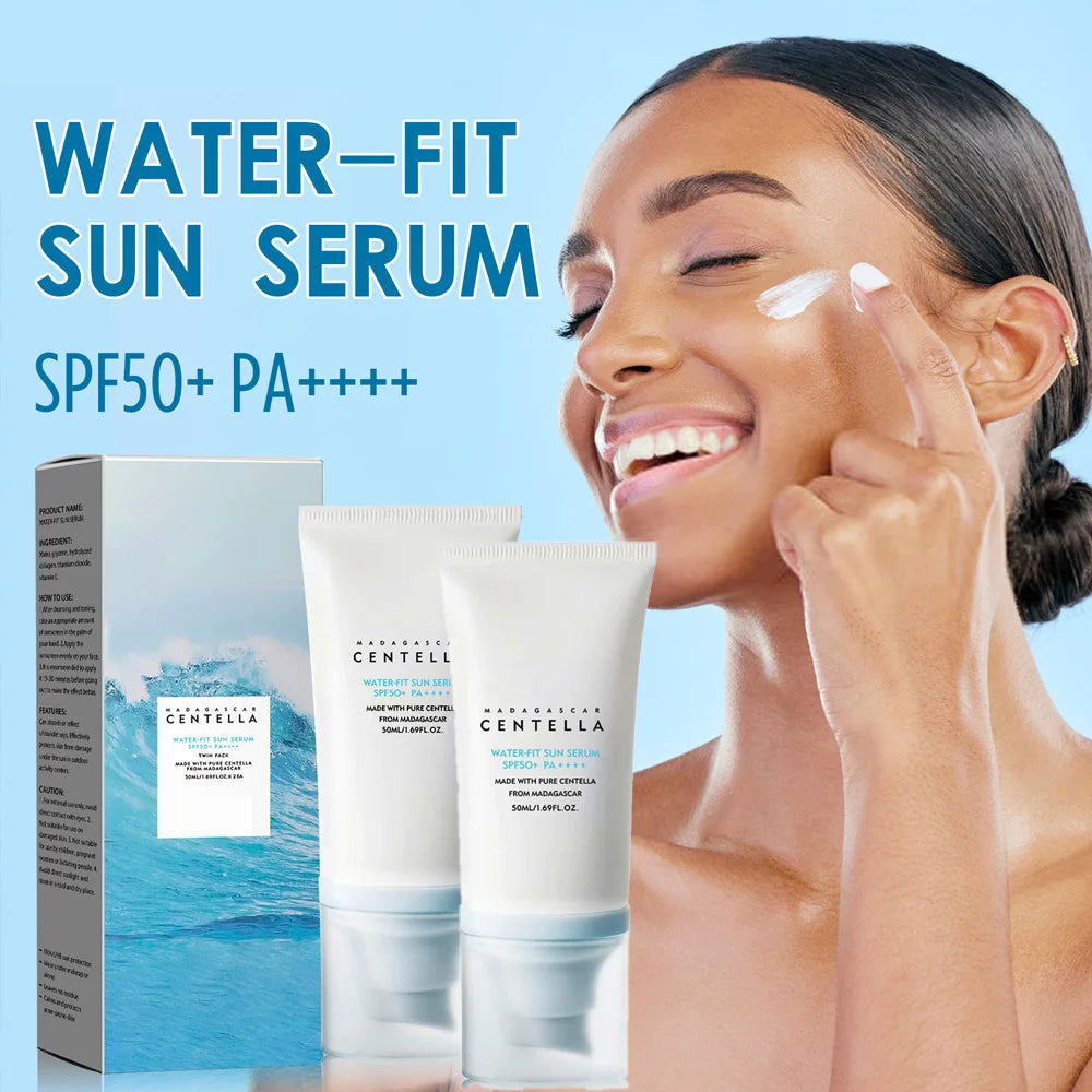Protector solar facial original 50+ Centella Protector UV Sol Bloqueador solar Crema blanqueadora de piel Protector hidratante coreano Cuidado corporal