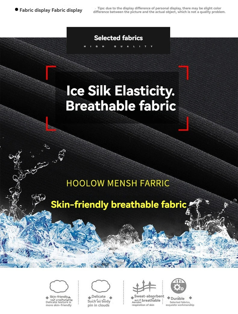 High Quality Ice Silk Pants For Men's Summer Slim Casual New Loose High Elasticity Quick Drying Outdoor Running Casual Pants