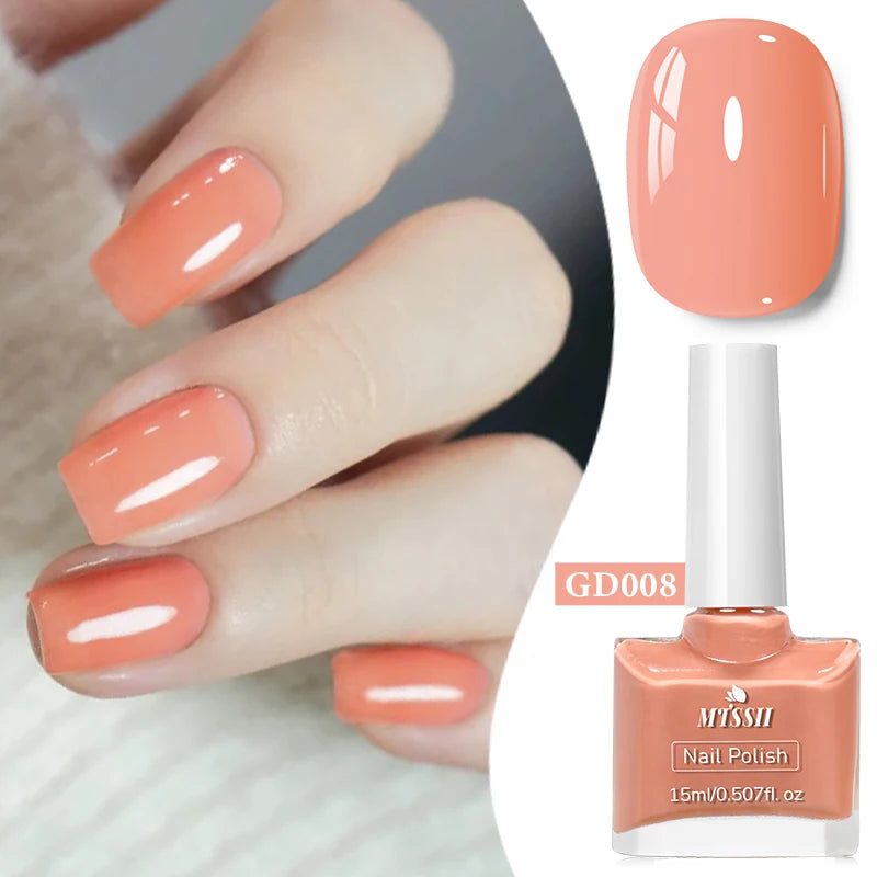 15ml Water-Based Nail Polish 40 Colors Long Lasting Quick Drying No Need of Lamp to Cure Nail Supplies Vernis for Nails Manicure