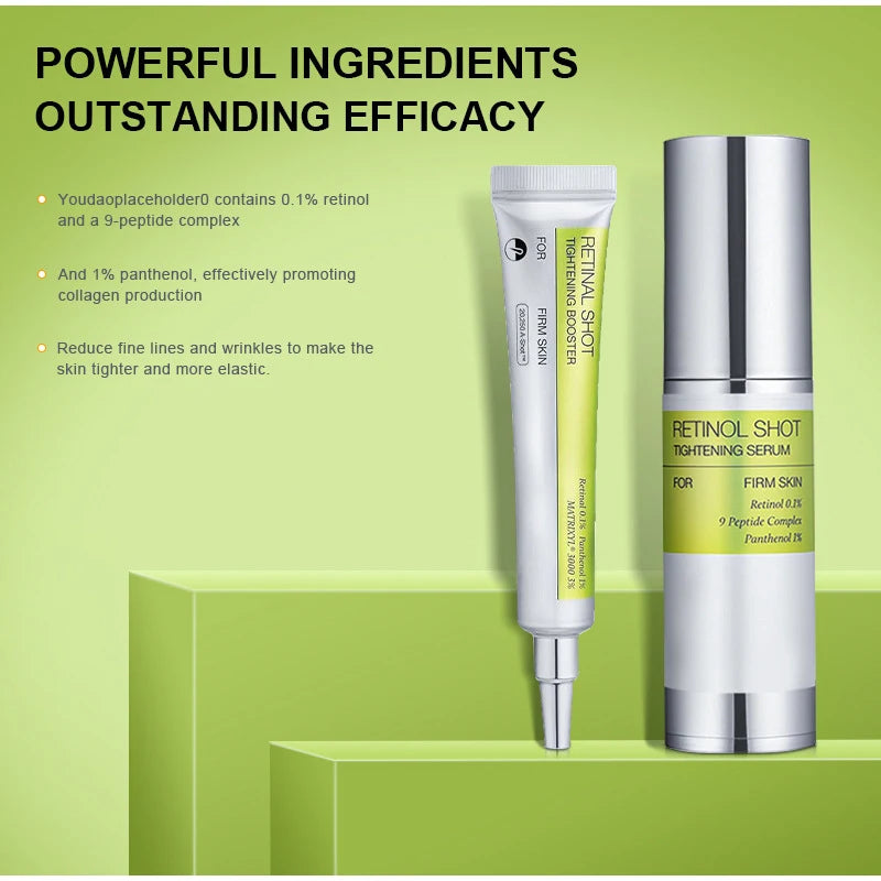 Crème contour des yeux hydratante et raffermissante au rétinol coréen, sérum liftant et raffermissant à la vitamine A pour le visage, atténue les ridules