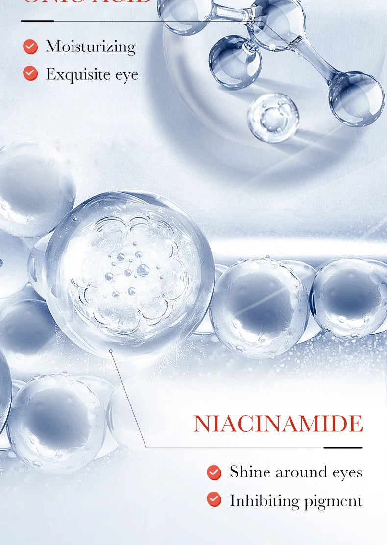 Crema para el contorno de ojos con ácido kójico y retinol de SADOER: antiojeras, elimina bolsas debajo de los ojos, hidrata y reafirma. Productos para el cuidado de la piel del contorno de ojos.