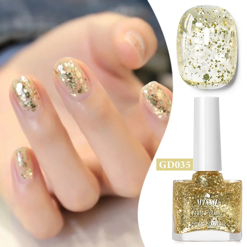 15ml Water-Based Nail Polish 40 Colors Long Lasting Quick Drying No Need of Lamp to Cure Nail Supplies Vernis for Nails Manicure