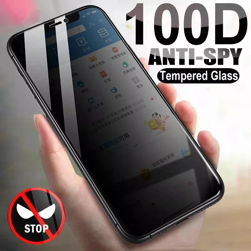 Protection d'écran en verre trempé (1 à 3 pièces) pour Vivo Y01, Y21, Y33, Y55, Y70, Y11S, Y20S, Y21S, X21S, Y93S, Y21G, Z5, Y20A et Y21A (anti-espionnage)