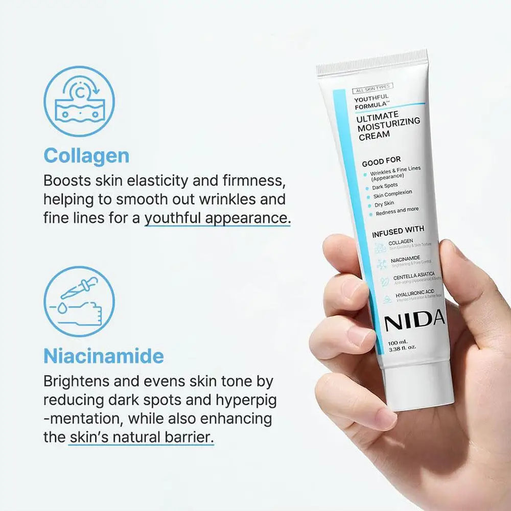 Crème hydratante ultime NIDA de Corée, anti-âge, à l'essence de propolis et au rétinol, revitalisante pour les yeux, soin hydratant intense pour la peau