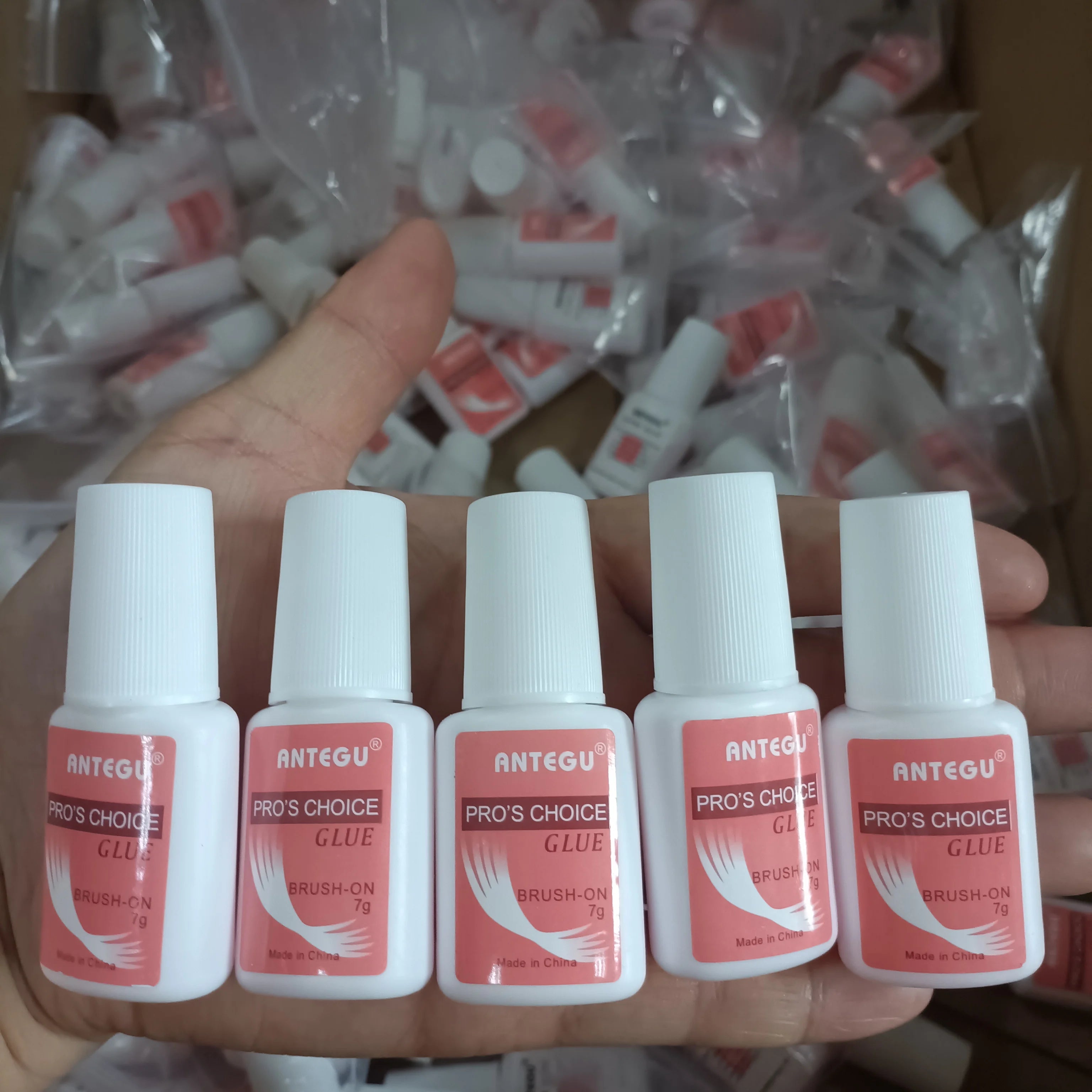 1/5PCS Colle à ongles à séchage rapide, colle ultra forte pour strass, pour faux ongles en acrylique, colle gel pour ongles, outils de manucure (7 g/flacon)