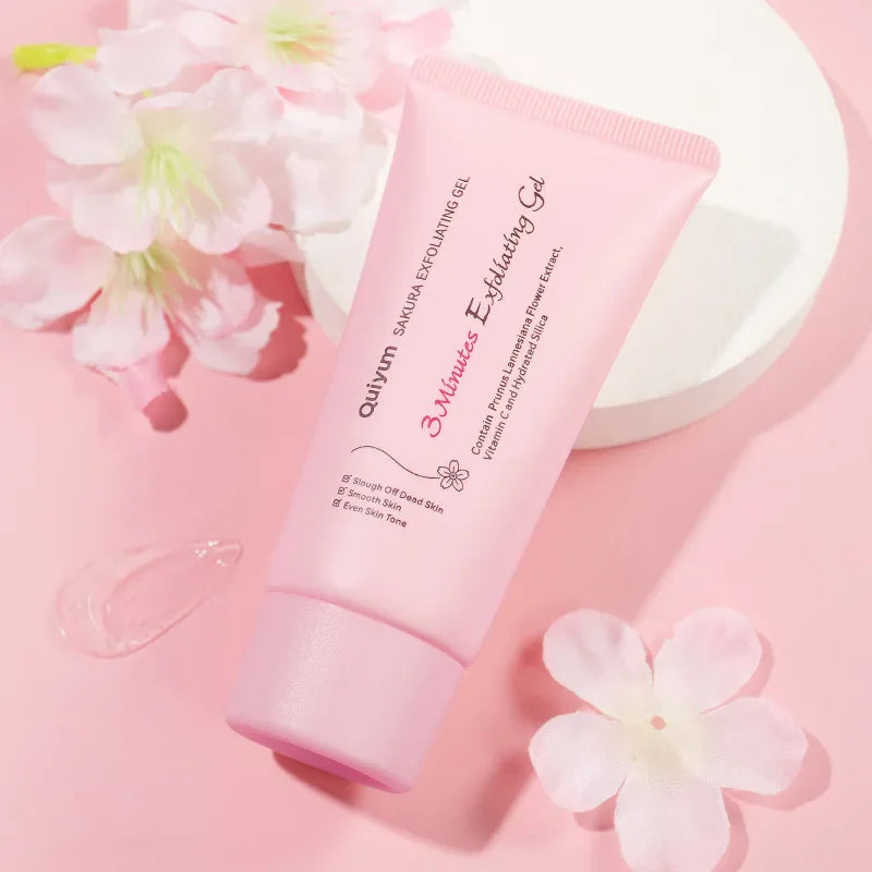Gel exfoliante facial Sakura, hidratante, nutritivo y reparador. Crema facial para el cuidado de la piel. 30 g/50 g.