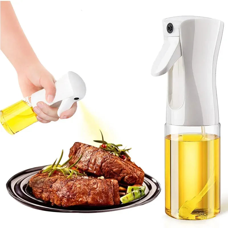 Flacon pulvérisateur d'huile de 200/300/500 ml pour barbecue et cuisson à l'huile d'olive, flacon en plastique, flacon vide pour vinaigre ou pinceau à huile