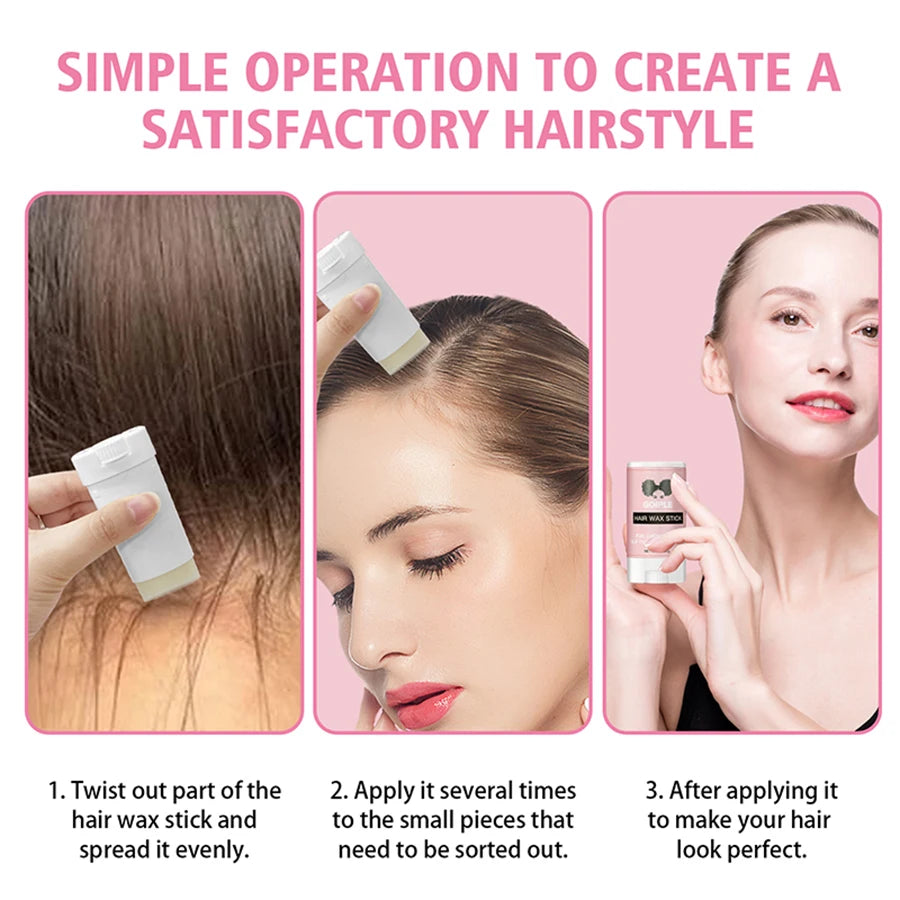 Spray fondant à séchage rapide, imperméable et puissant, dissolvant pour colle à perruque, cire lissante en bâtonnet, gel ou outil pour contrôler les frisottis et la ligne des cheveux.