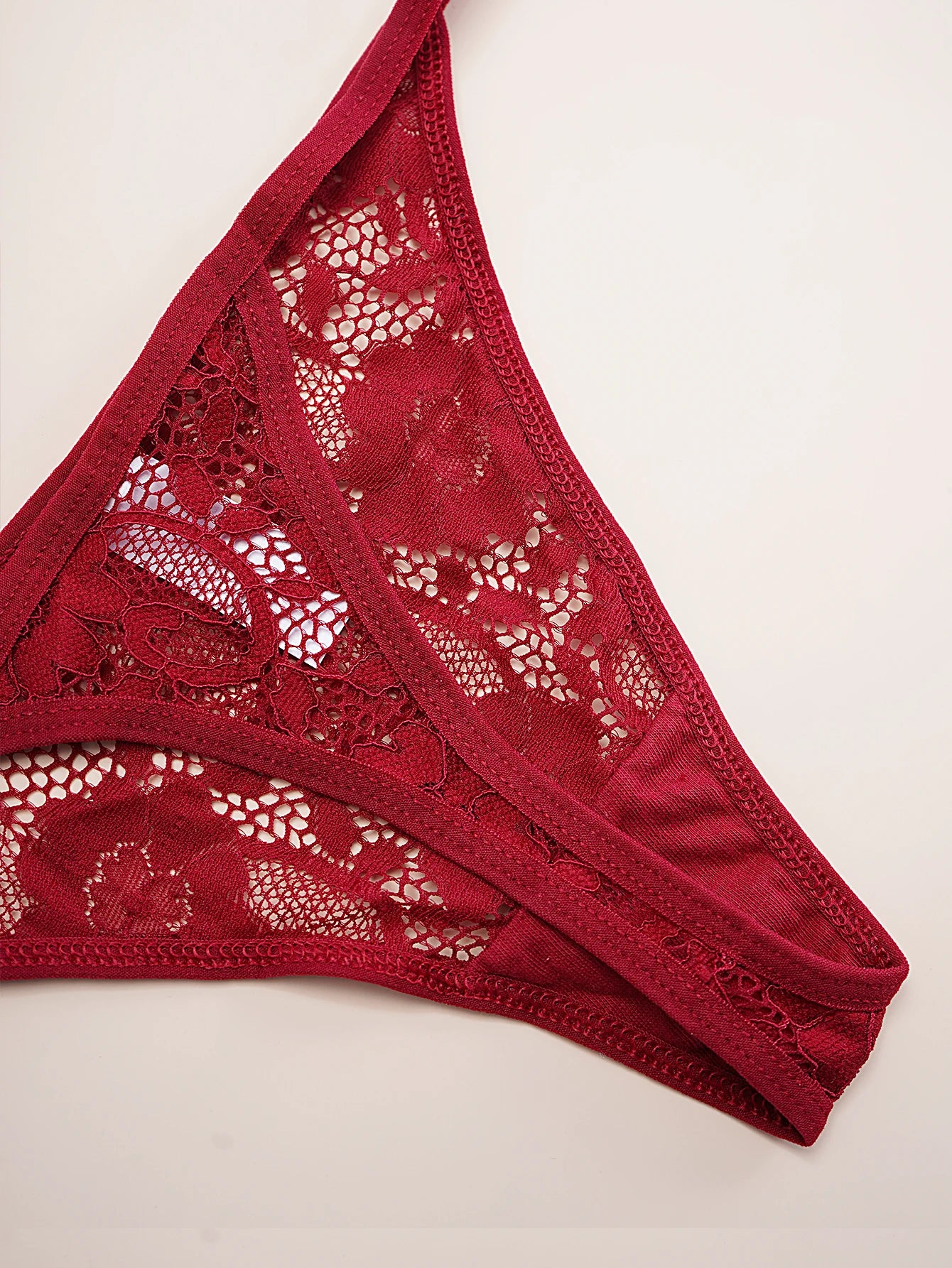 String sexy en dentelle semi-transparente, ultra-fin, taille basse, dos en T, 1 pièce, pour femme, tailles XS à XL.