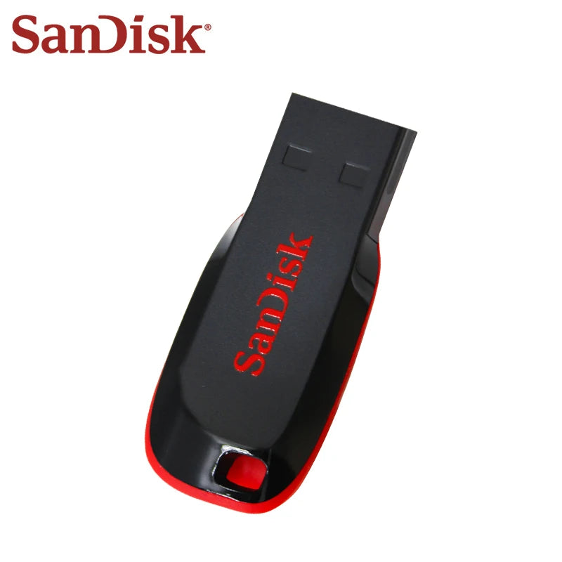 Clé USB SanDisk Cruzer Blade originale 16 Go, 32 Go, 64 Go, 128 Go, disque de stockage USB portable pour ordinateur