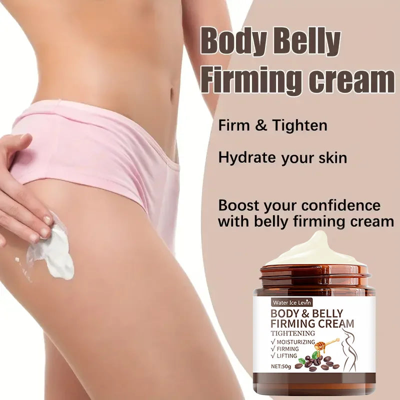 Crème raffermissante ventre plat - 60 g, extraits de plantes, hydratation intense, sans alcool, convient à tous les types de peau, sans épices, améliore l'élasticité de la peau.