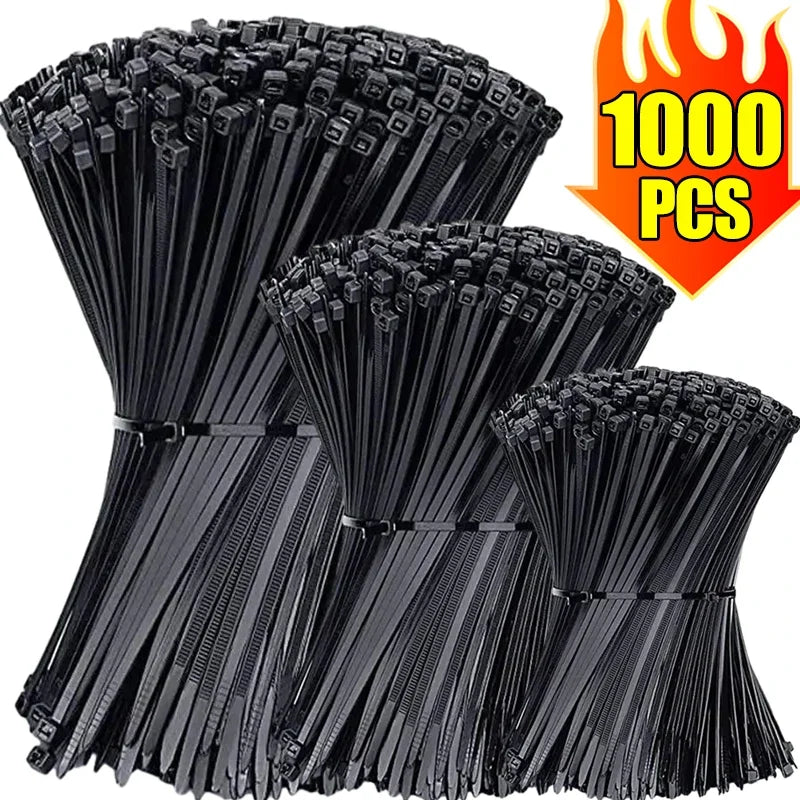 Nylon Cable Ties Self-Locking Zip Ties 100-1000pcs