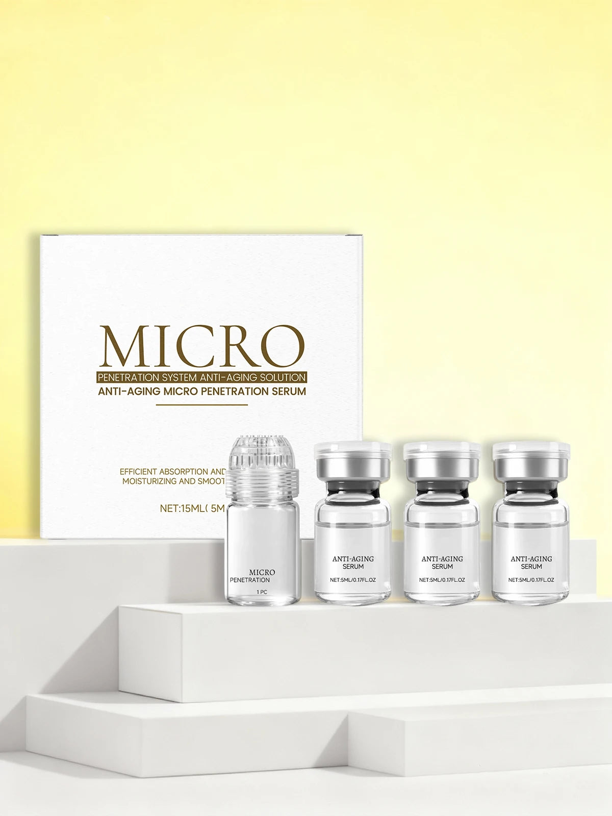 Coffret Essence Anti-Rides au Collagène Hydratante Raffermissante Nettoyante des Pores Anti-âge