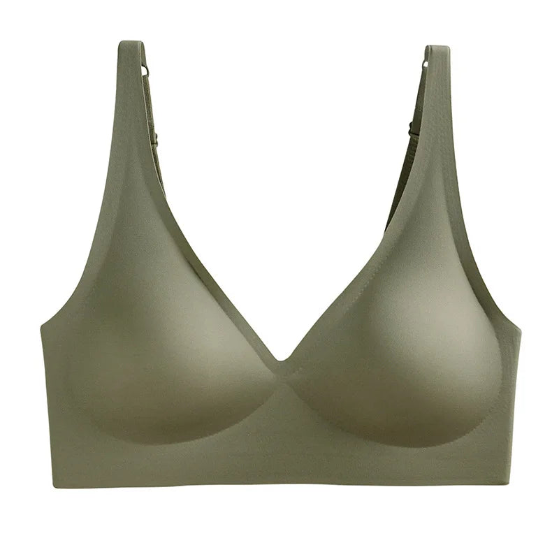 Soutien-gorge sexy sans coutures et sans armatures, soutien-gorge ajustable, sous-vêtements féminins, brassière rembourrée push-up, lingerie intime