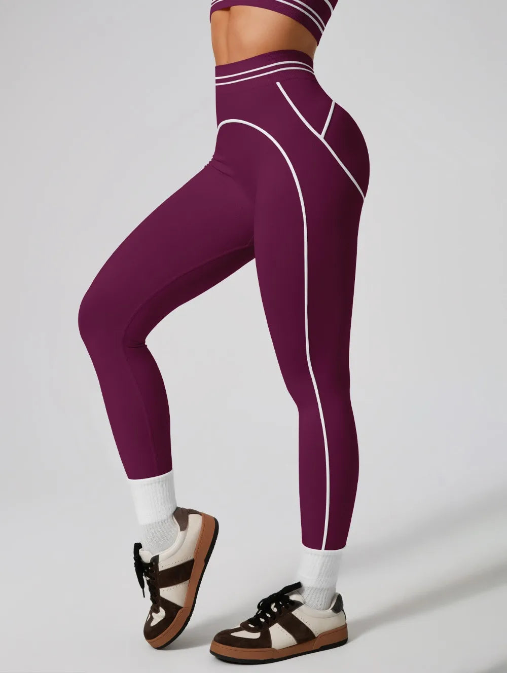 Ensemble de yoga sans coutures pour femme - Soutien-gorge de sport et legging taille haute, tenue de sport idéale pour la salle de sport, le fitness et les exercices d'étirement.
