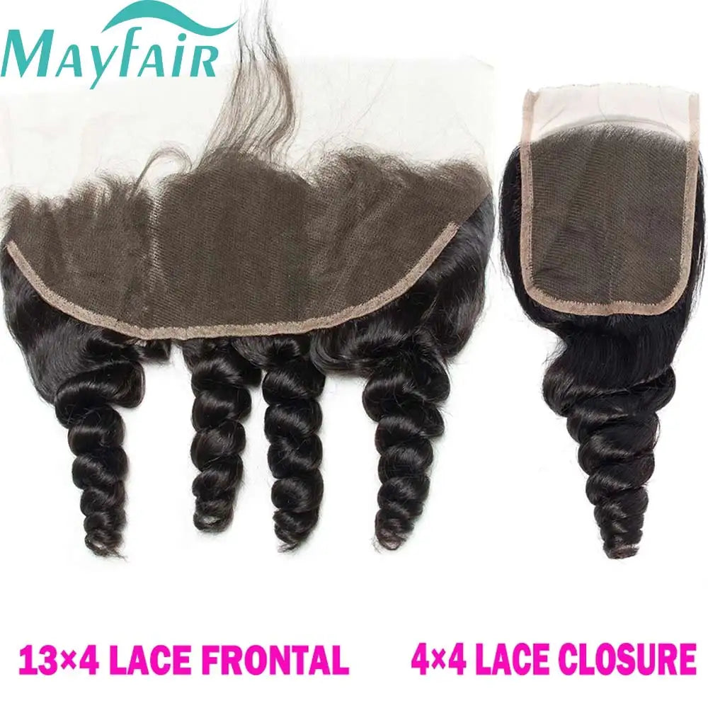 Lace Frontale transparente HD 12A en dentelle 13x4, effet ondulé, fermeture 4x4, cheveux humains brésiliens, effet bouclé crépu et lisse.