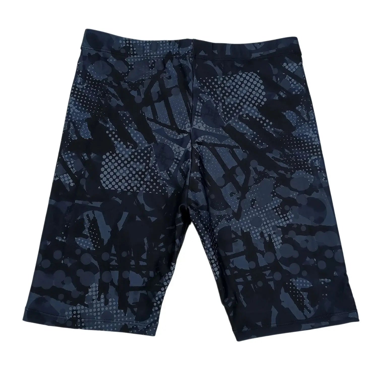 Short de bain homme YUKE, taille asiatique, longueur genou, idéal pour la compétition et l'entraînement. Séchage rapide, imprimé.