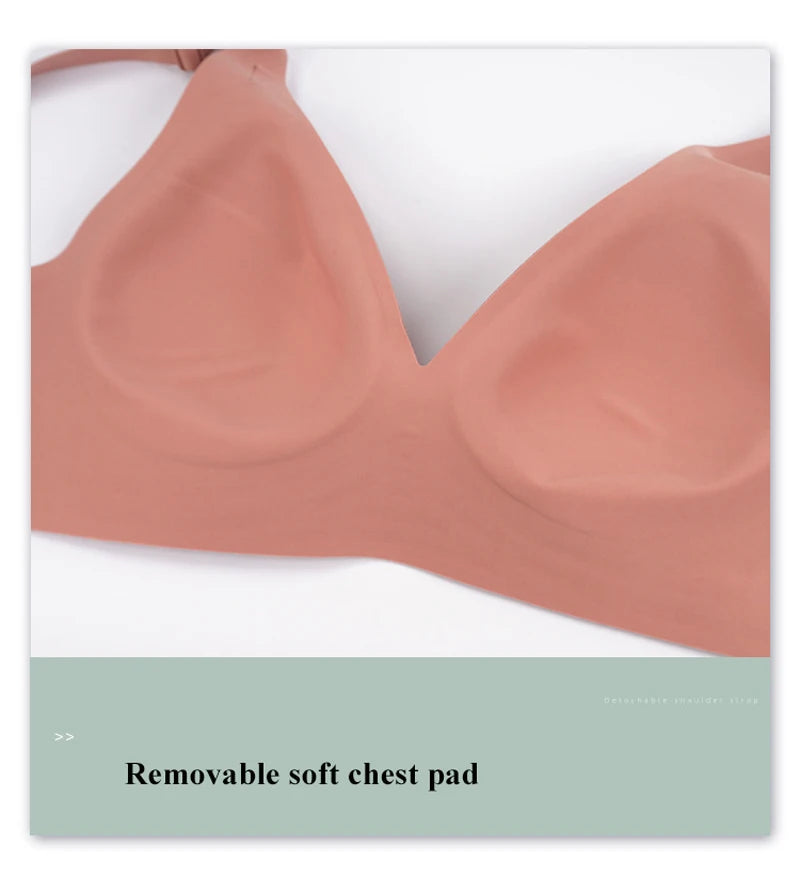 Soutien-gorge sexy sans coutures et sans armatures, soutien-gorge ajustable, sous-vêtements féminins, brassière rembourrée push-up, lingerie intime