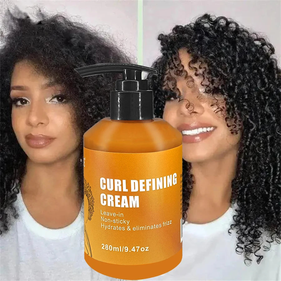 Crème définissante de boucles GZE à l'huile d'argan pour cheveux ondulés et bouclés. Soin hydratant et revitalisant en profondeur pour des cheveux brillants et souples.