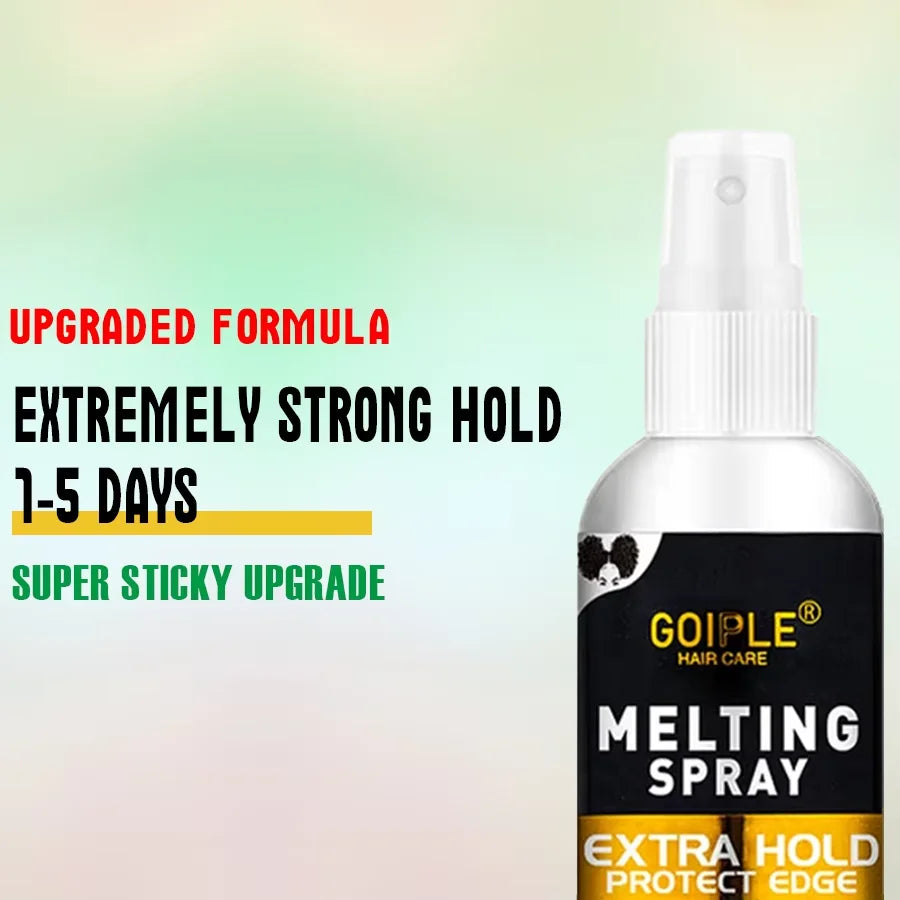 GOIPLE Lace Wig Melting Spray Toupee Adhesives Wig Frontal Closure Synthetic Hair Forehead Closure Glue with Styling Accessories