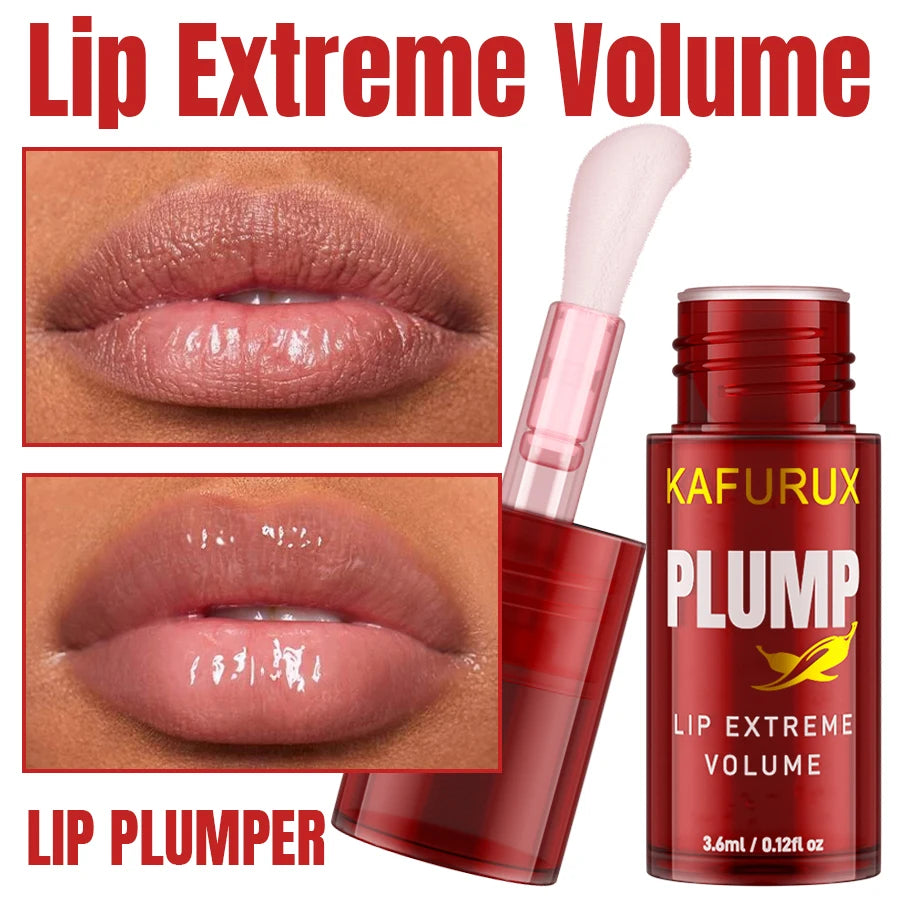1 huile repulpante pour les lèvres longue tenue, sérum hydratant et brillant, essence volumisante instantanée, répare les ridules des lèvres et augmente leur volume.
