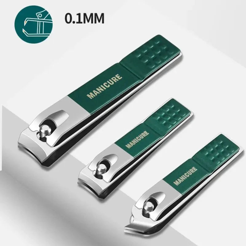Kit de manucure et pédicure professionnel 6/9 pièces en acier inoxydable avec coupe-ongles et étui de voyage.