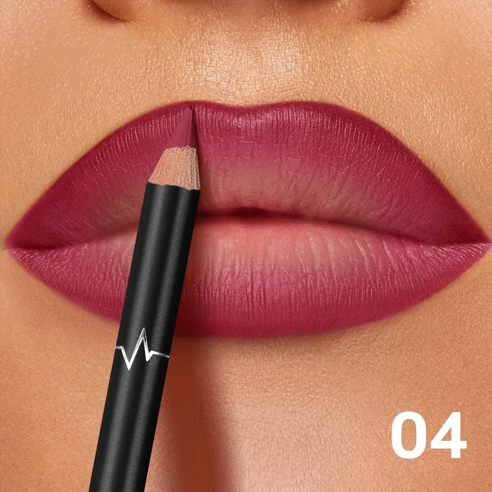 Delineador de labios mate resistente al agua Pudaier de 6 colores: fórmula de larga duración que no se transfiere, acabado mate, 6 tonos versátiles.