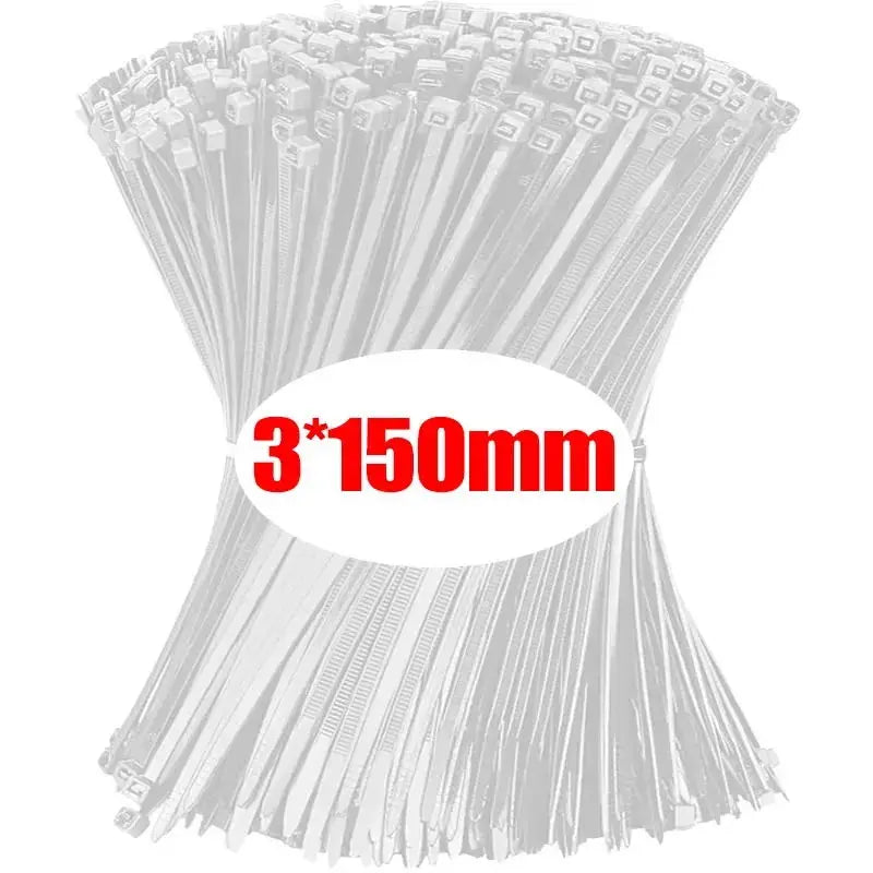 Nylon Cable Ties Self-Locking Zip Ties 100-1000pcs