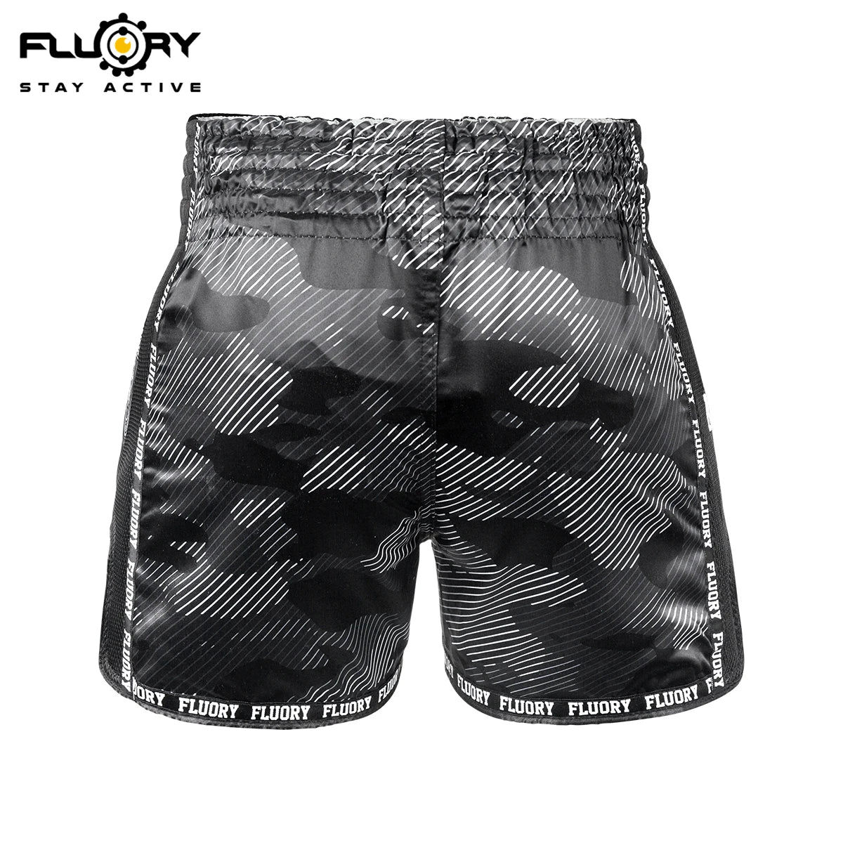 Short de combat FLUORY MMA Muay Thai, pantalon de sport de haute qualité pour enfant, idéal pour l'entraînement de boxe, le kickboxing et le fitness.