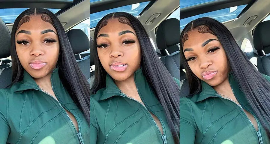 Perruque 5x5 sans colle, cheveux humains, prête à porter, dentelle prédécoupée, perruque lisse à lace front pour femmes