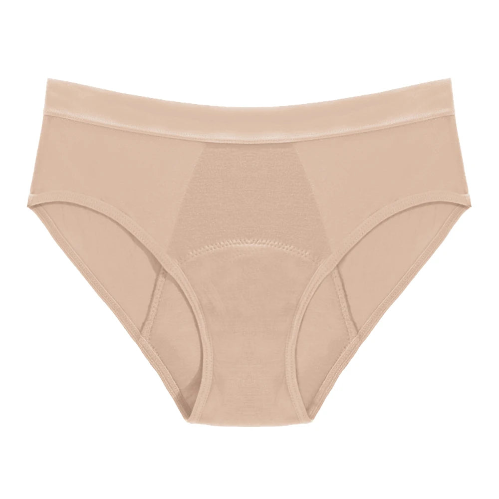 Culottes menstruelles respirantes, 4 couches, anti-fuites, en fibre de bambou, pour flux abondant, absorption rapide.