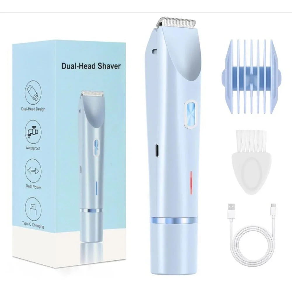Épilateur corporel pour femme, rasoir électrique pour le visage, la moustache, les jambes, le corps, les aisselles et le maillot. Tondeuse électrique pour le corps et le visage.