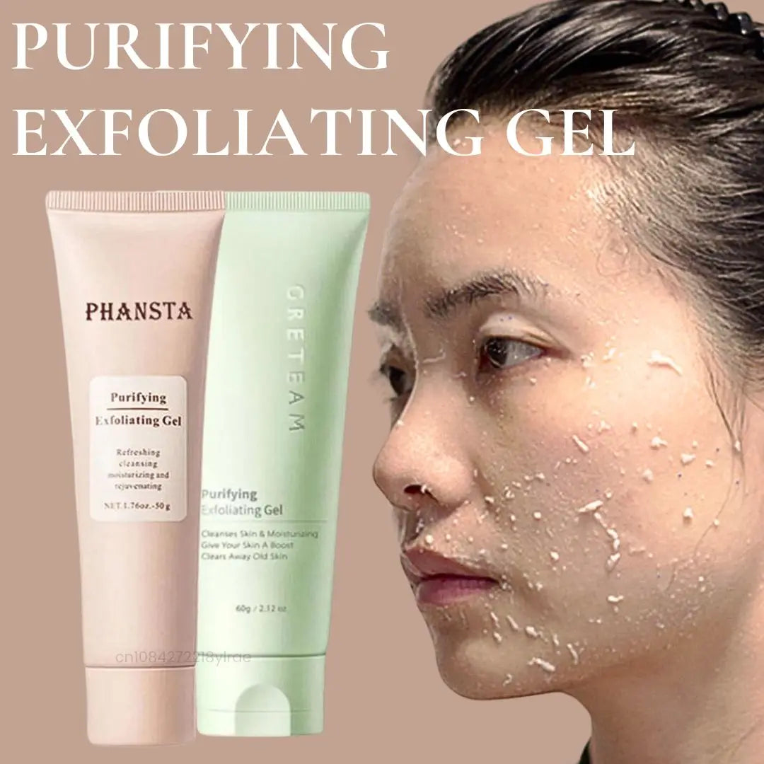 Gel exfoliant visage Nettoie les pores en profondeur, élimine les cellules mortes, purifie, exfolie en douceur, contrôle le sébum, hydrate et soigne le visage