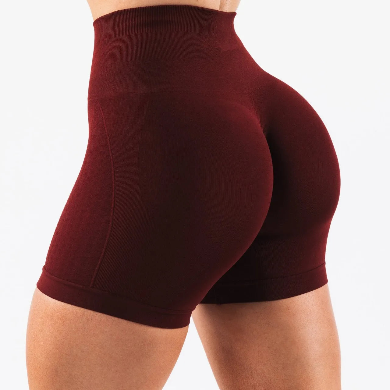 Short de sport NCLAGEN pour femme, taille haute, idéal pour la gym, legging sans coutures, effet push-up, course à pied, fitness, cyclisme.