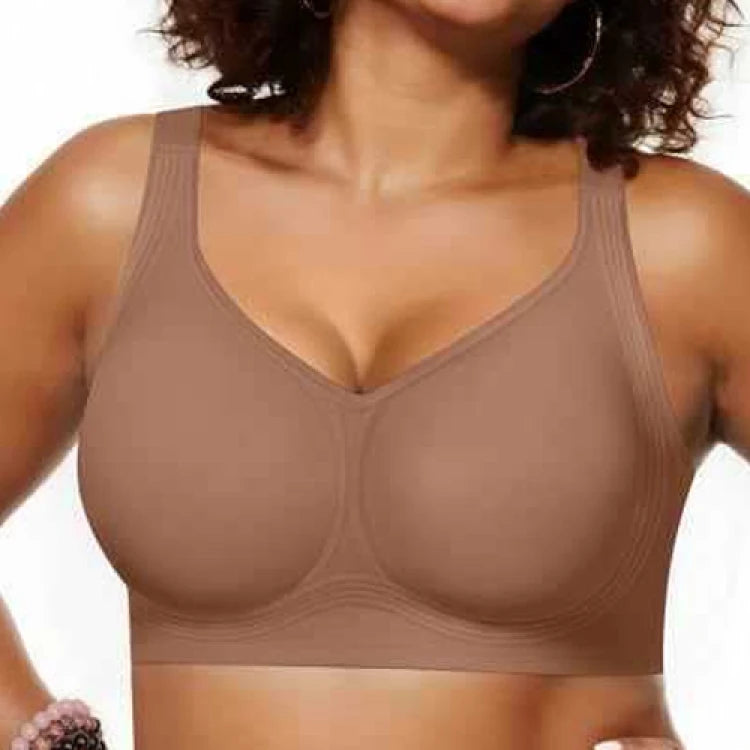 Soutien-gorge push-up sans armatures, sous-vêtements confortables et sans coutures pour femme, doux, respirant et hypoallergénique, sans armatures, idéal au quotidien.