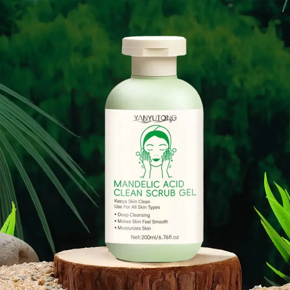 Gel exfoliant visage nettoyant en profondeur, purifiant les pores, soin éclaircissant, hydratant et réparateur, gommage visage