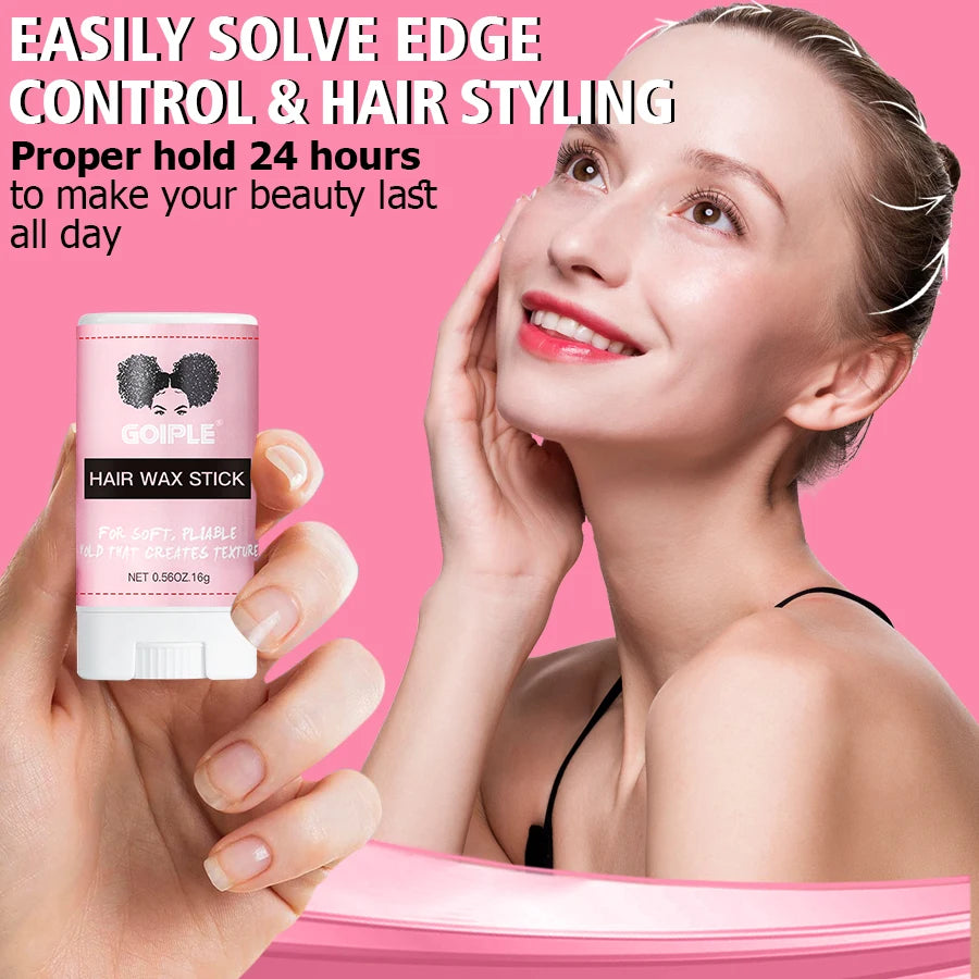 Spray fondant à séchage rapide, imperméable et puissant, dissolvant pour colle à perruque, cire lissante en bâtonnet, gel ou outil pour contrôler les frisottis et la ligne des cheveux.
