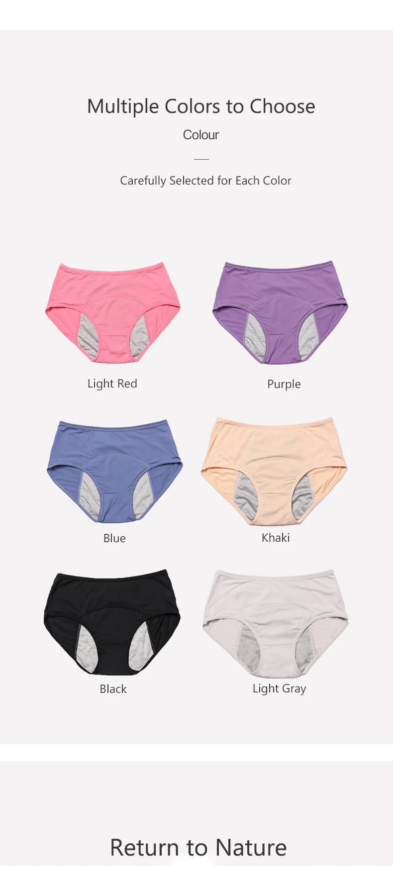 Lot de 5 culottes menstruelles anti-fuites pour femmes, sous-vêtements menstruels sexy, culottes physiologiques imperméables et coupe menstruelle.