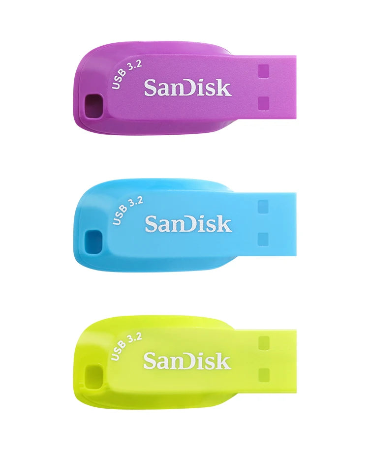 Clé USB 3.2 Sandisk CZ410 100 % originale, 32 Go, 64 Go, 128 Go, mini-clé USB haute vitesse.
