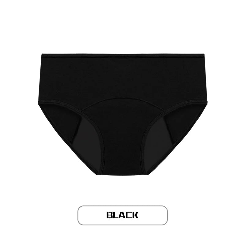 Lot de 3 culottes menstruelles pour femmes, anti-fuites, en coton, absorbantes, physiologiques, pour les règles.