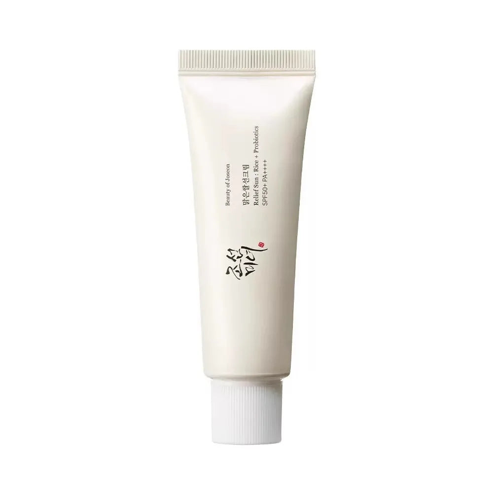 Coffret de soins coréens au riz Joseon et probiotiques : huile essentielle, protection solaire, lotion tonique rafraîchissante, crème hydratante pour le visage et les yeux.