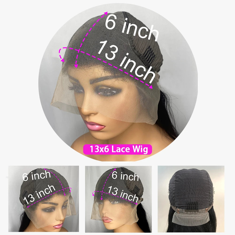 Perruque frontale Deep Wave 13x6 en dentelle HD, cheveux brésiliens, ligne de cheveux naturelle pré-épilée, perruque en cheveux humains avec lace front de 40 pouces.