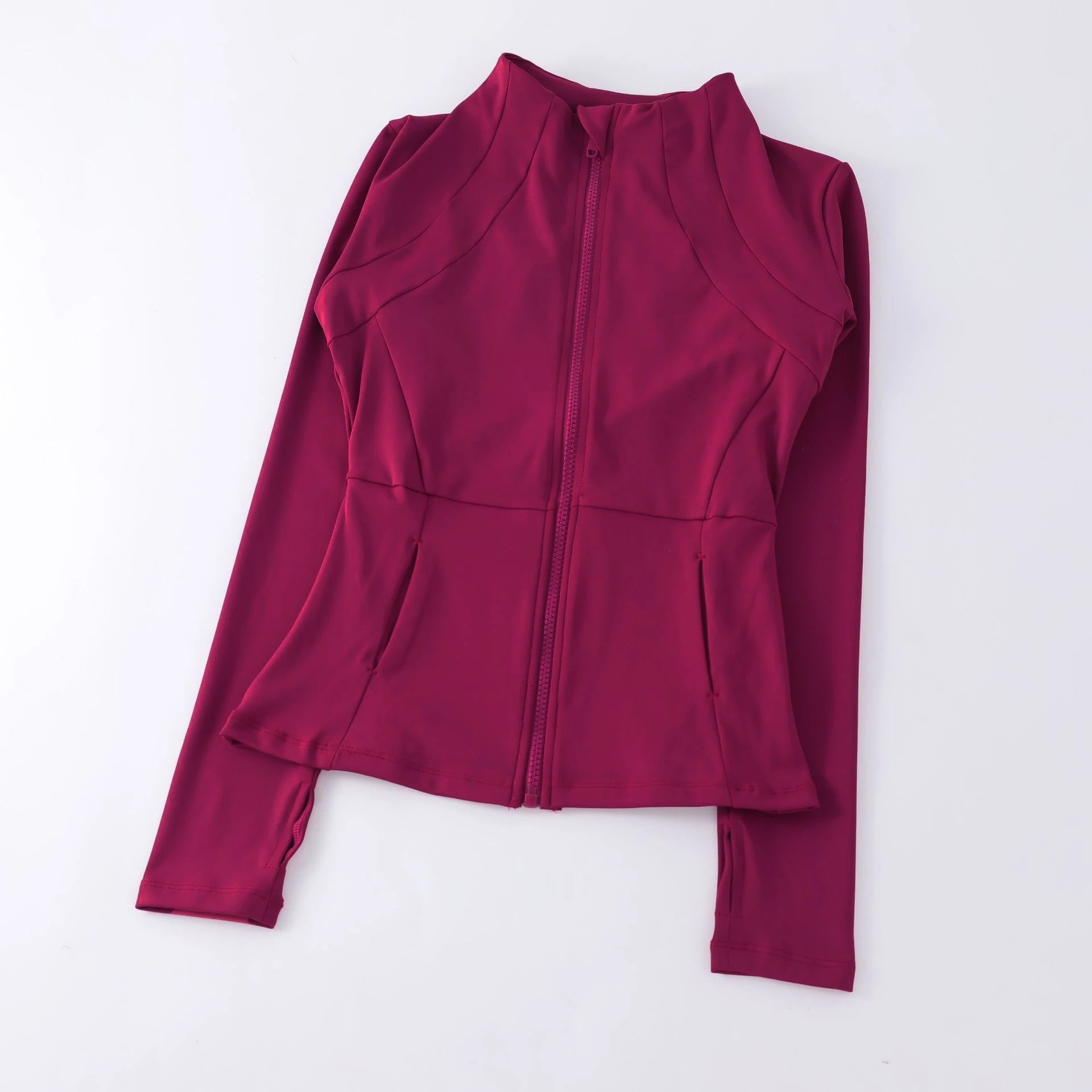 Vêtements de yoga coupe-vent, vêtements de sport pour femme, sweat-shirt à manches longues, veste de sport, haut d'entraînement pour femme, vêtements de sport